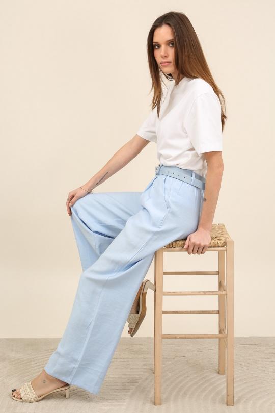 Pantalons Femme Bleu ciel Unigirl DG88008 Efashion Paris