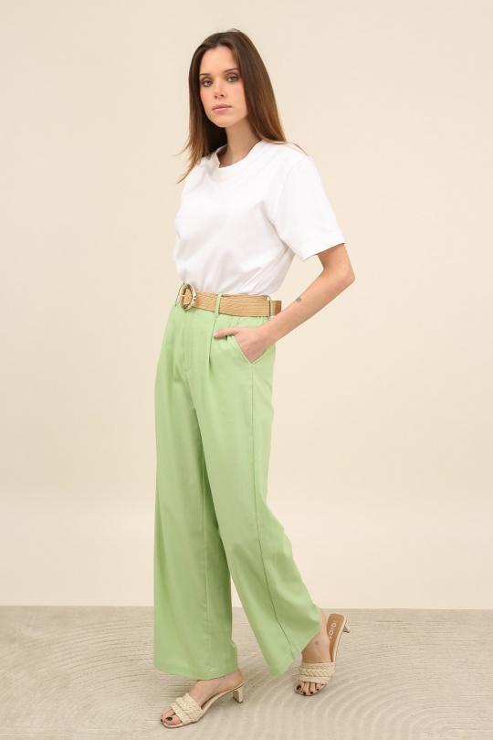 Pantalons Femme Vert clair Unigirl DG88009 Efashion Paris