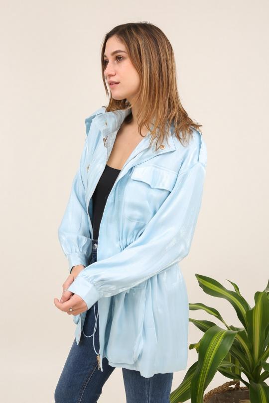 Vestes  Femme Bleu ciel Unigirl GM8337 Efashion Paris