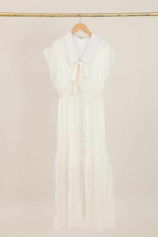 Abiti al polpaccio Donna Cream Unigirl GZ-3063 Efashion Paris