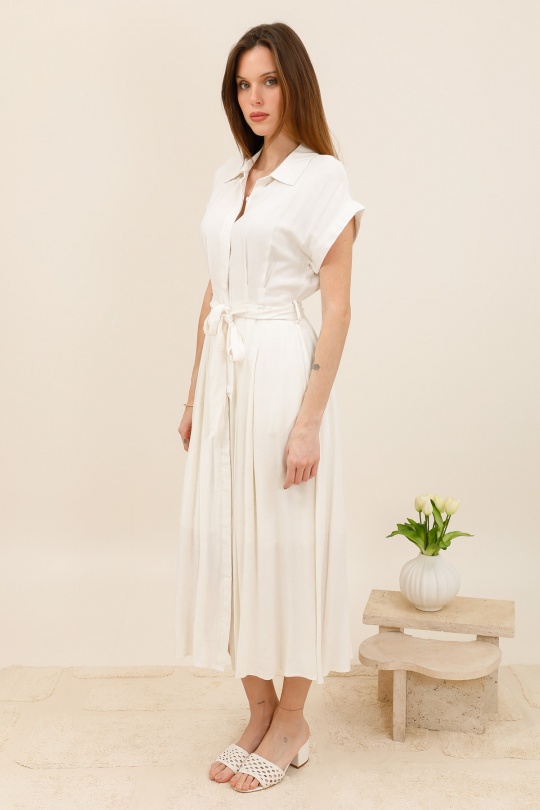 Robes longues Femme Ecru Unigirl GM8165-18 Efashion Paris