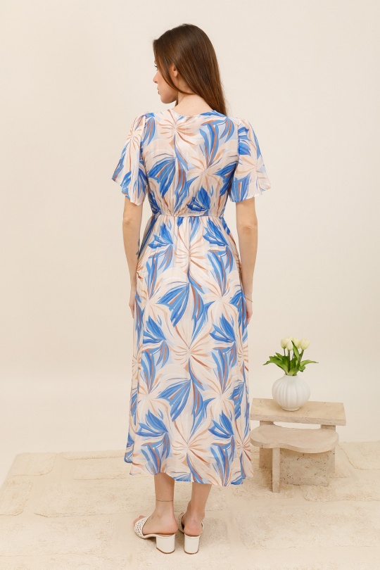 Robes longues Femme Bleu Unigirl GM8382-2 Efashion Paris