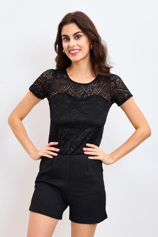 Monos Mujer Black REVD'ELLE 9287-SHOMIO Efashion Paris