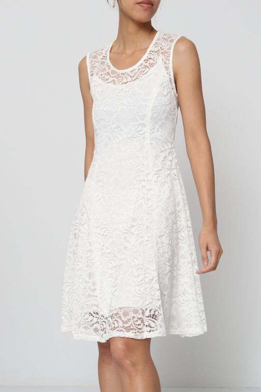 Short dresses Women White REVD'ELLE 10376-AURA Efashion Paris