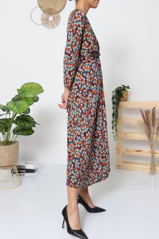 Robes longues Femme Rouge REVD'ELLE 10496-MOUNA  Efashion Paris