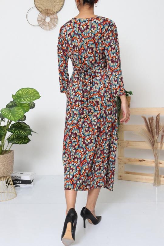 Robes longues Femme Rouge REVD'ELLE 10496-MOUNA  Efashion Paris