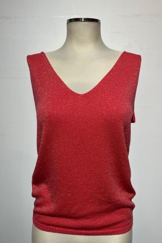 Débardeurs Femme Rouge REVD'ELLE 10565-24174 Efashion Paris