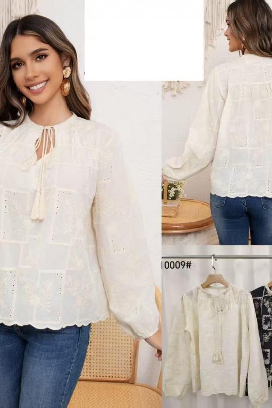 Blouses Femme Ecru REVD'ELLE G10009 Efashion Paris