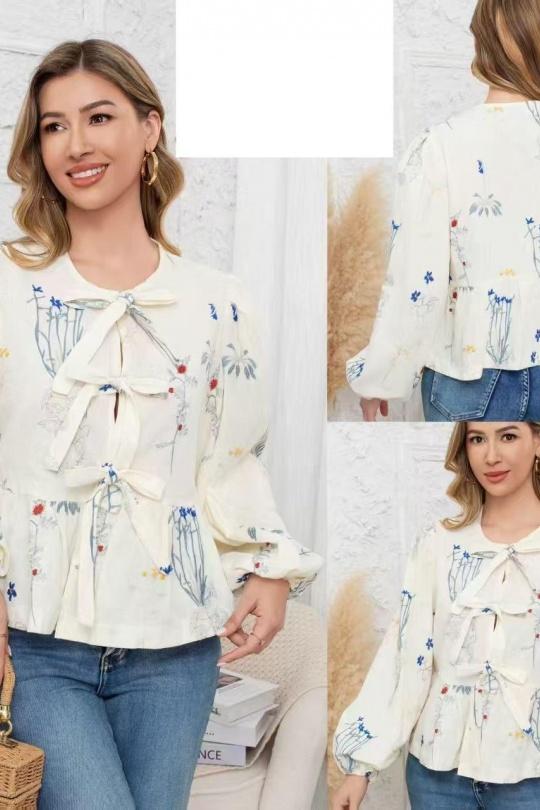 Blouses Femme Ecru REVD'ELLE G10011 Efashion Paris