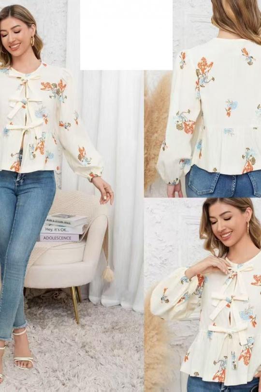 Blouses Femme Ecru REVD'ELLE G10015 Efashion Paris