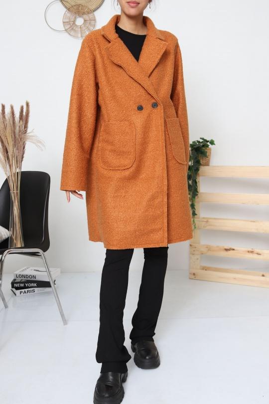 Abrigos Mujer Orange REVD'ELLE 8907-MANTEAUX Efashion Paris