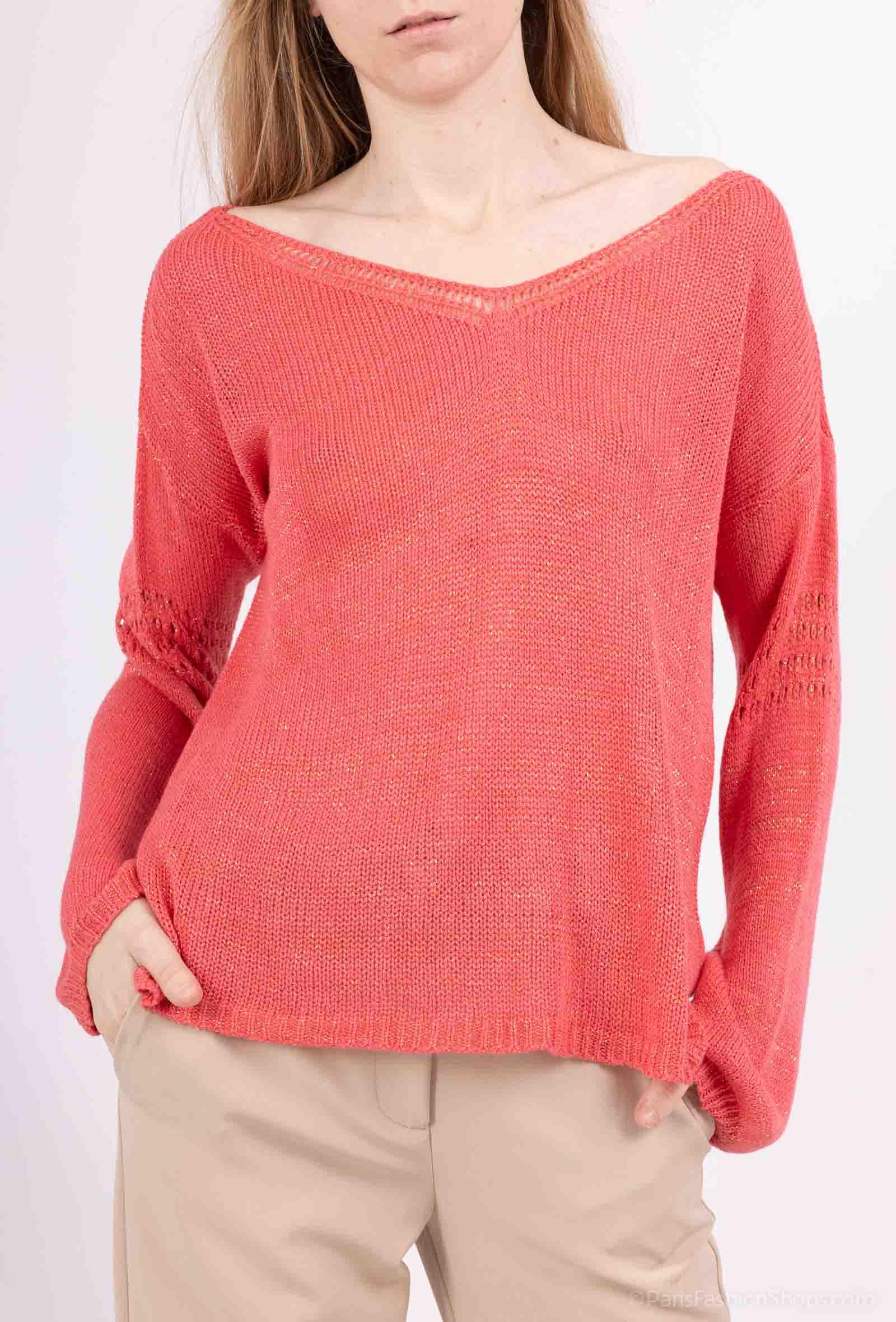 Maglioni Donna Red REVD'ELLE 10546-25017  #c Efashion Paris