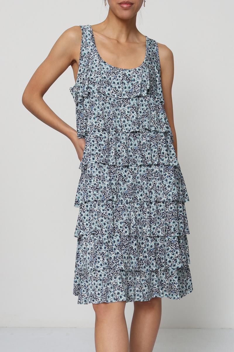 Robes courtes Femme Bleu REVD'ELLE 10335-BASH #c Efashion Paris