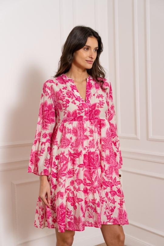 Robes courtes Femme Bleu indigo Choklate CK08110-2 Efashion Paris