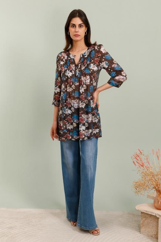 Tunics Women Brown Choklate 29586 Efashion Paris
