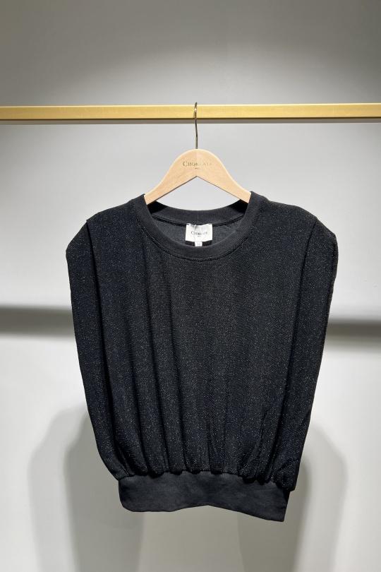 T-shirts Women Black Choklate CK08203-2 Efashion Paris