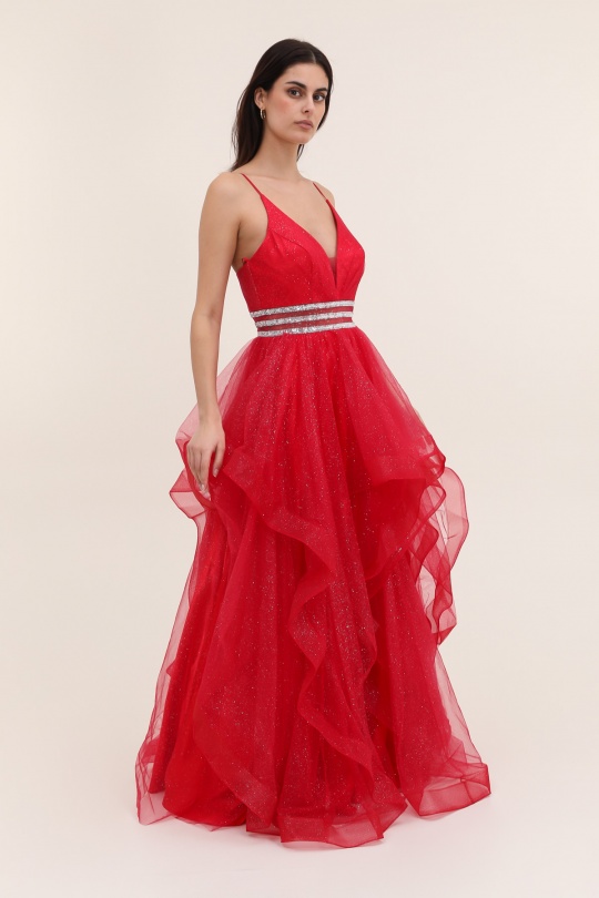 Robes de soirée Femme Rouge FP&Co. 835039 Efashion Paris