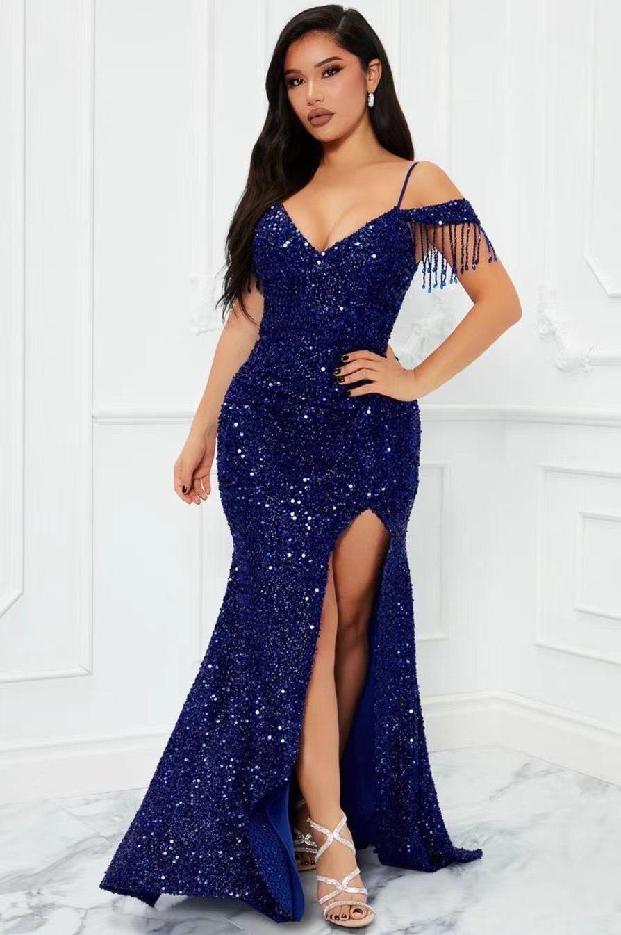 Robes de soirée Femme Bleu royal FP&Co. 568058 #c Efashion Paris