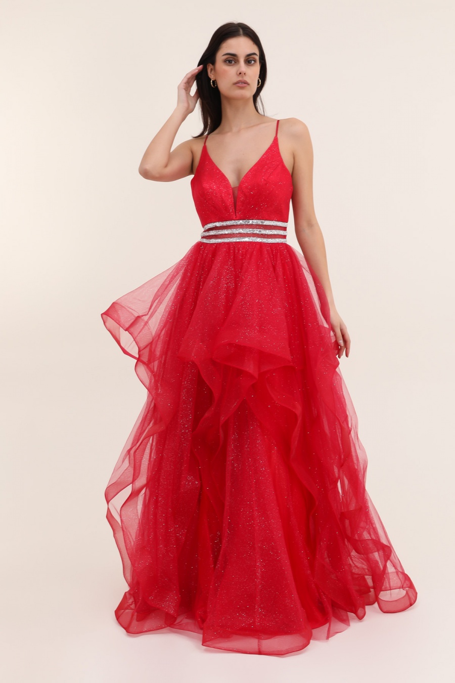 Robes de soirée Femme Rouge FP&Co. 835039 #c Efashion Paris