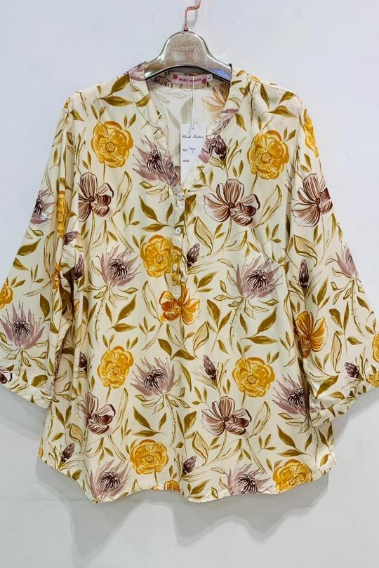 Chemises & blouses Femme Jaune WORLD FASHION F612 Efashion Paris