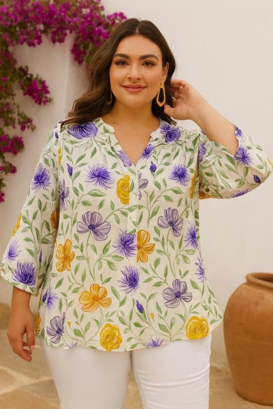 Chemises & blouses Femme Violet WORLD FASHION F612 Efashion Paris