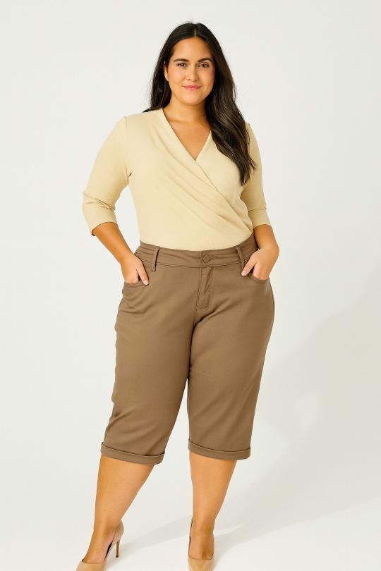 Pantacourts Femme Blanc WORLD FASHION L2001 Efashion Paris