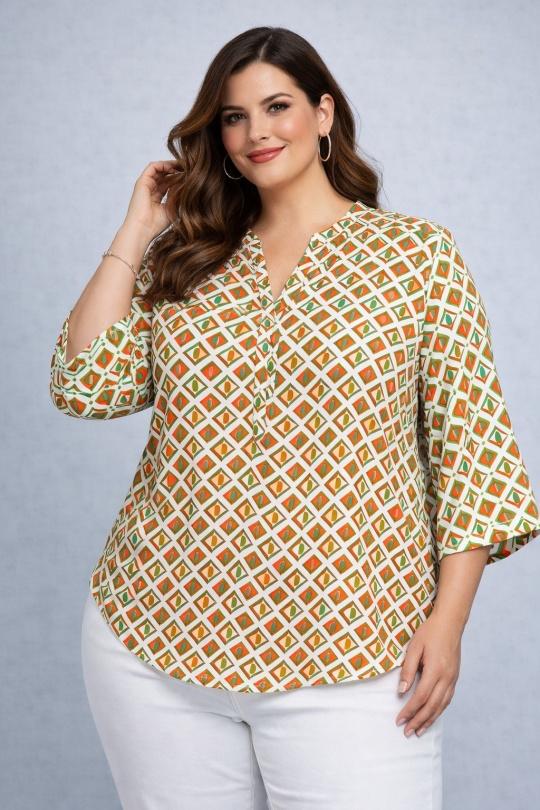 Chemises & blouses Femme Orange WORLD FASHION F165 - 1 Efashion Paris