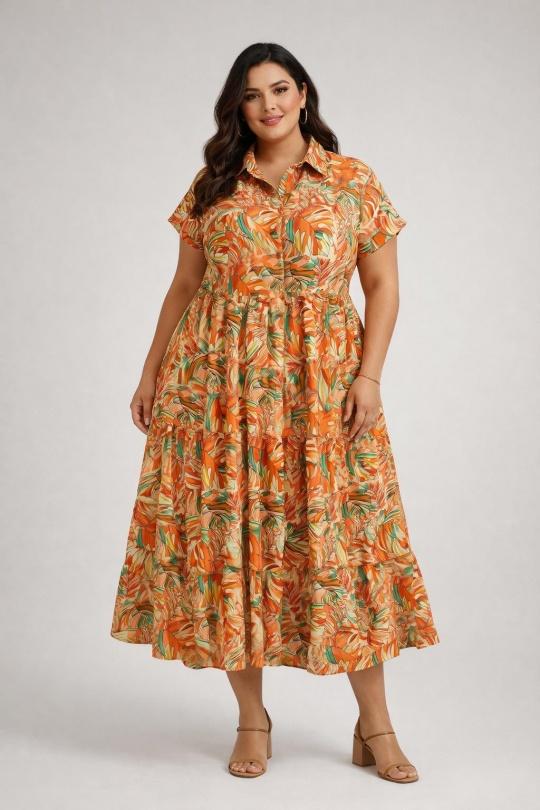 Dresses & Jumpsuits Women Orange WORLD FASHION F182 - 1 Efashion Paris