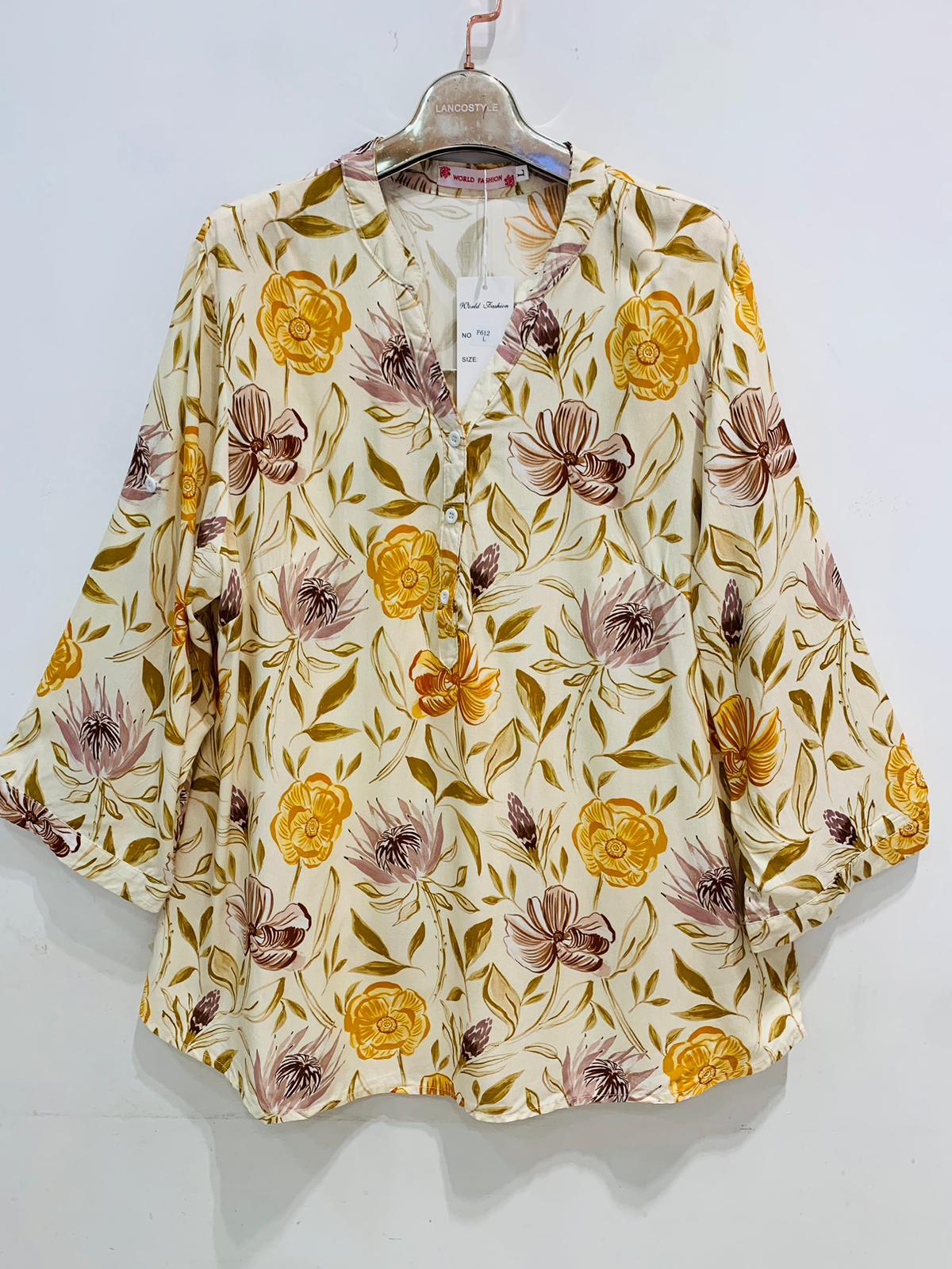 Chemises & blouses Femme Jaune WORLD FASHION F612 #c Efashion Paris