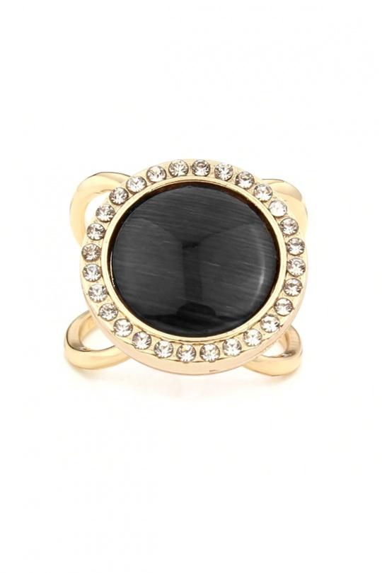 Broches Accessoires Noir/doré CERAMIK BAGUE BROCHE FOULARD Efashion Paris