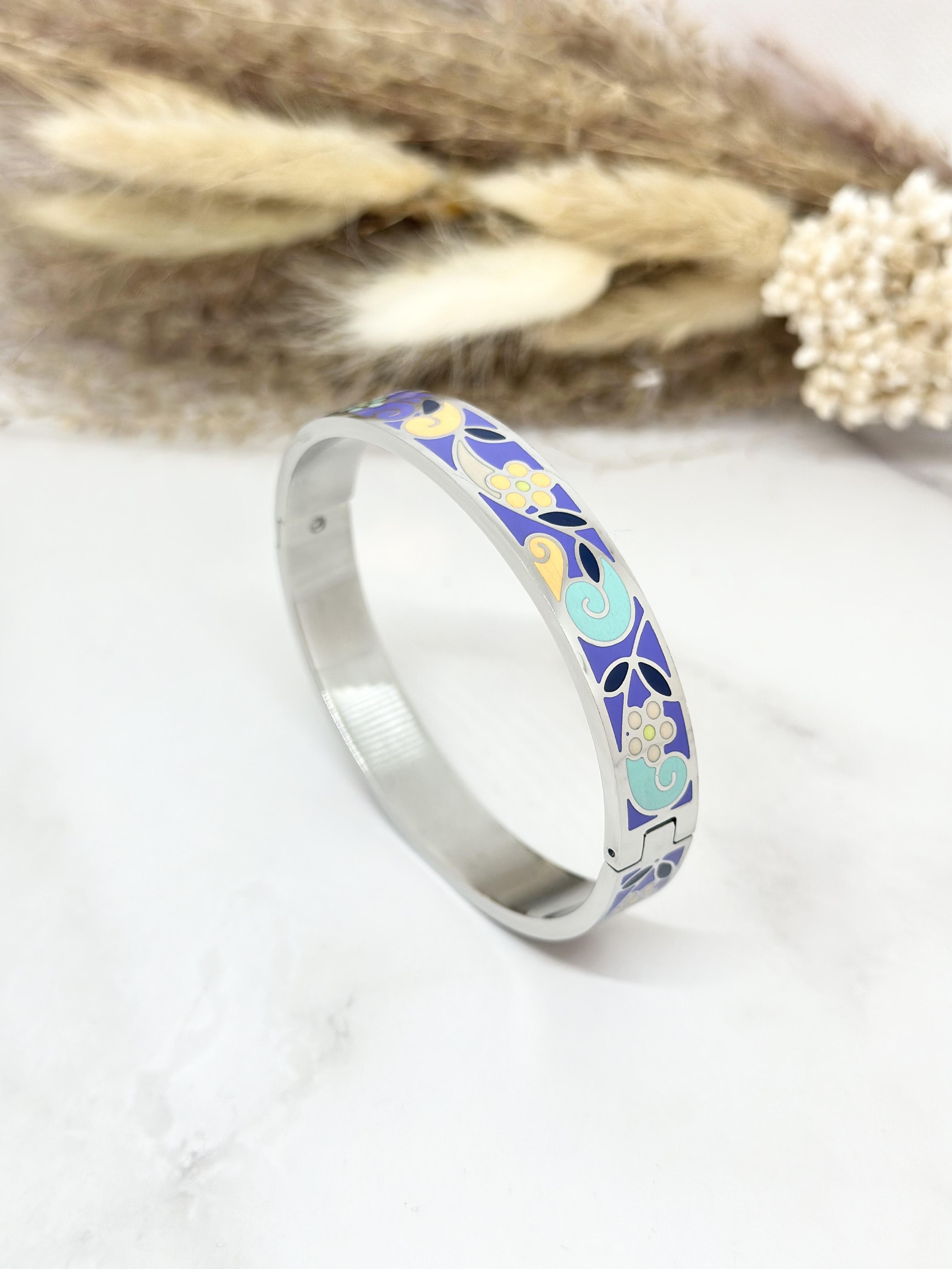 Bracelets Accessories Silver CERAMIK JONC ÉMAILLÉ 02 #c Efashion Paris