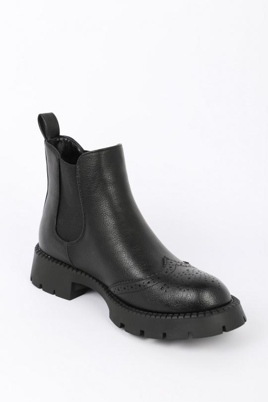 Bottines Chaussures Noir WILEDI 865 Efashion Paris