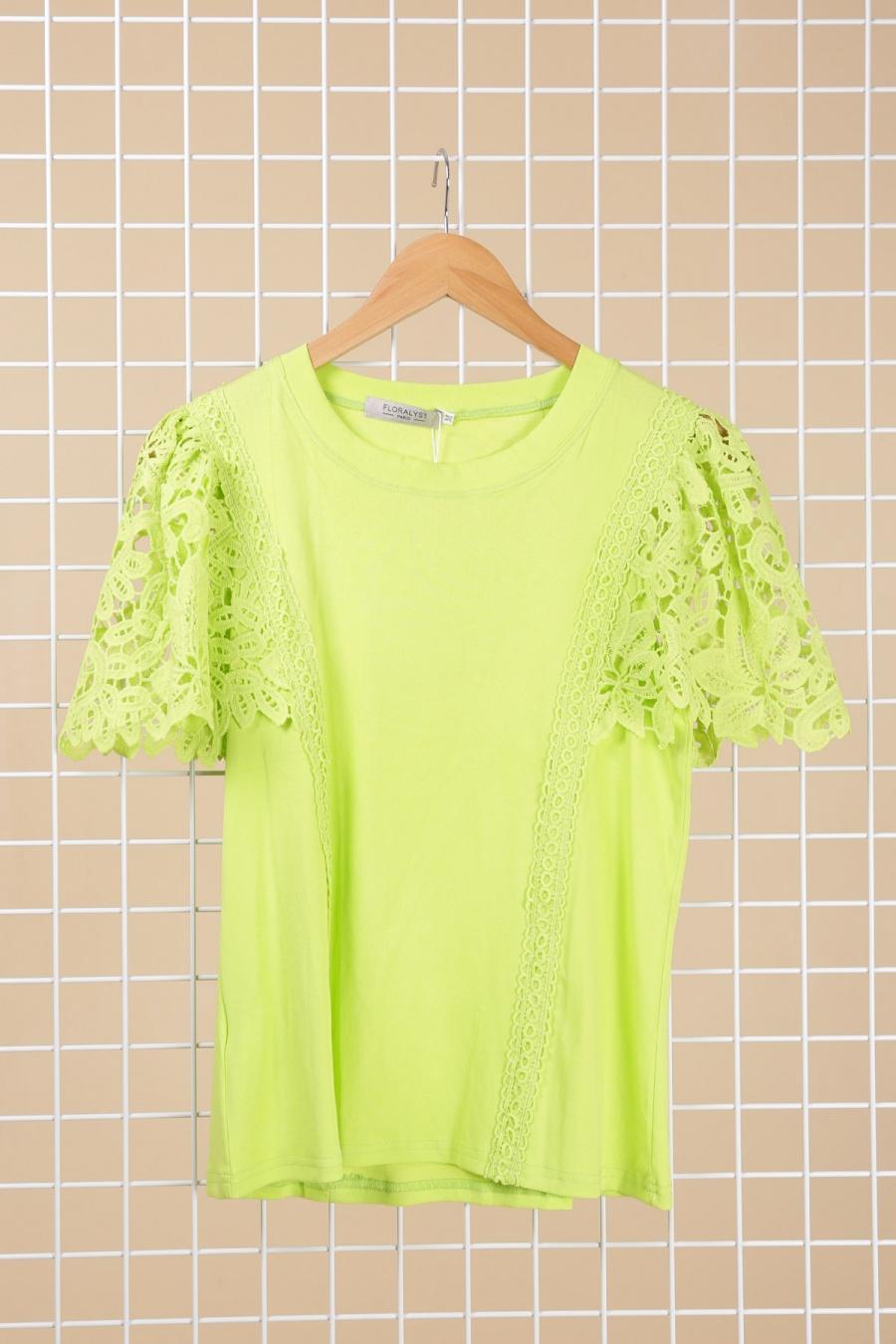 Tops Femme Vert anis New'C 066 #c Efashion Paris