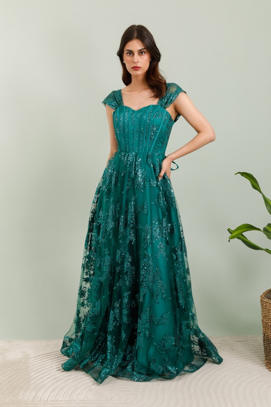Abiti da sera Donna Emerald green Les Voiliers 1870 Efashion Paris