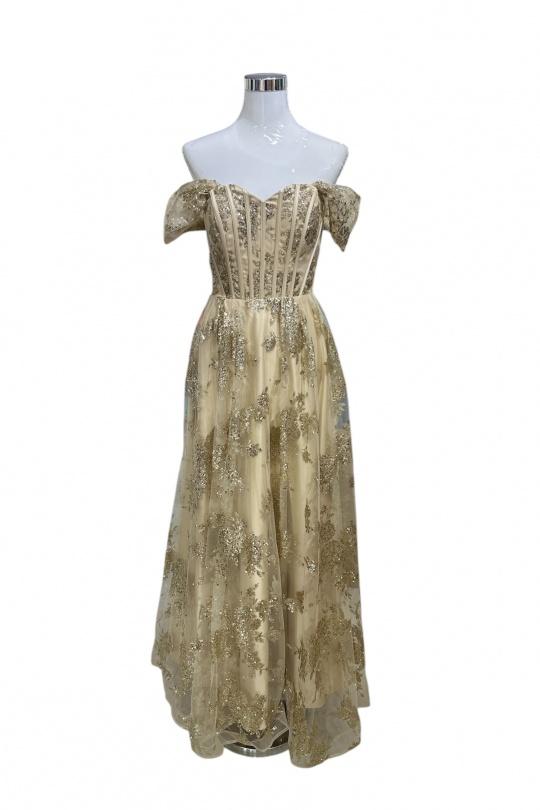 Robes de soirée Femme Or Les Voiliers 1870 Efashion Paris