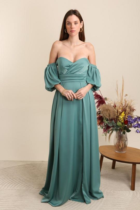 Robes de soirée Femme Vert clair Les Voiliers 1862 Efashion Paris