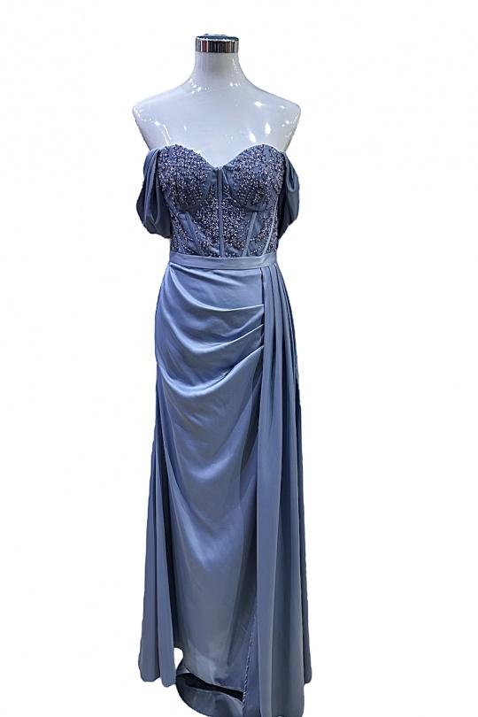 Robes de soirée Femme Bleu jean Les Voiliers 1839 Efashion Paris