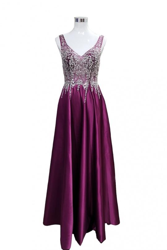 Robes de soirée Femme Violet Les Voiliers 9001 Efashion Paris