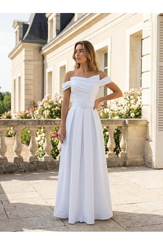 Robes de soirée Femme Blanc Les Voiliers 1826 Efashion Paris