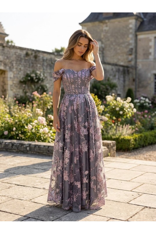 Robes de soirée Femme Violet Les Voiliers 1870 Efashion Paris