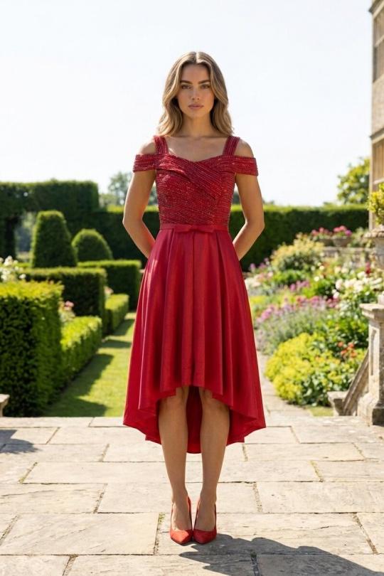 Robes de soirée Femme Rouge foncé Les Voiliers 1820 Efashion Paris