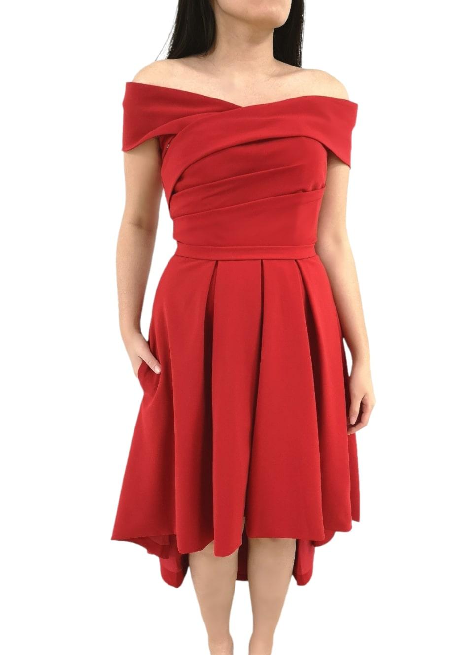 Robes de soirée Femme Rouge foncé Les Voiliers 1814 #c Efashion Paris