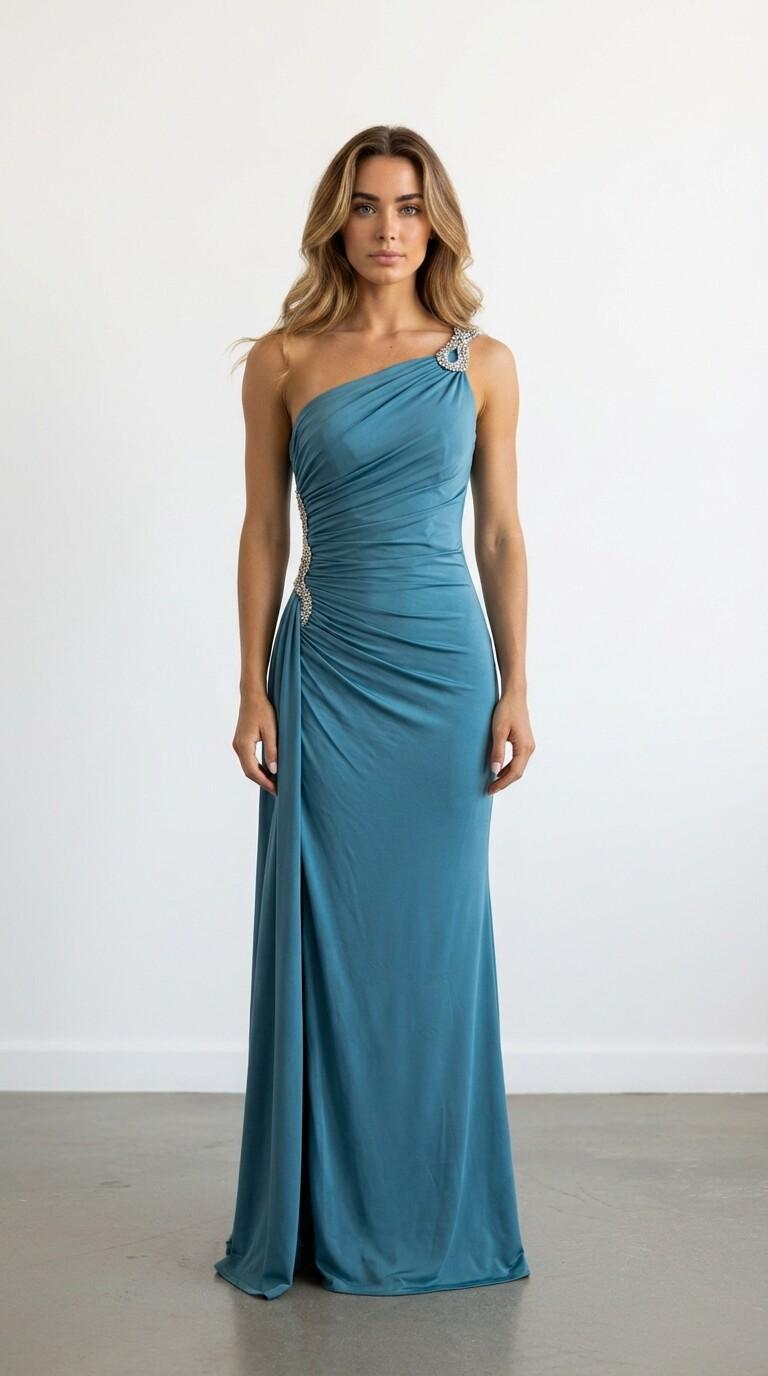 Robes de soirée Femme Vert émeraude Les Voiliers 1855 #c Efashion Paris