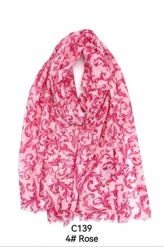 Foulards Accessoires Fuschia PROMISE C139 Efashion Paris