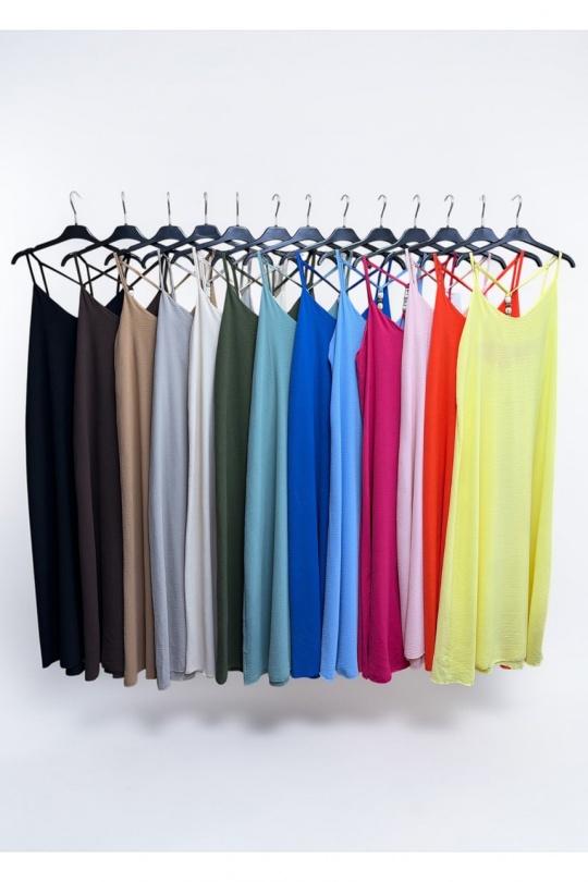 Robes longues Femme Taupe PROMISE 2774 Efashion Paris