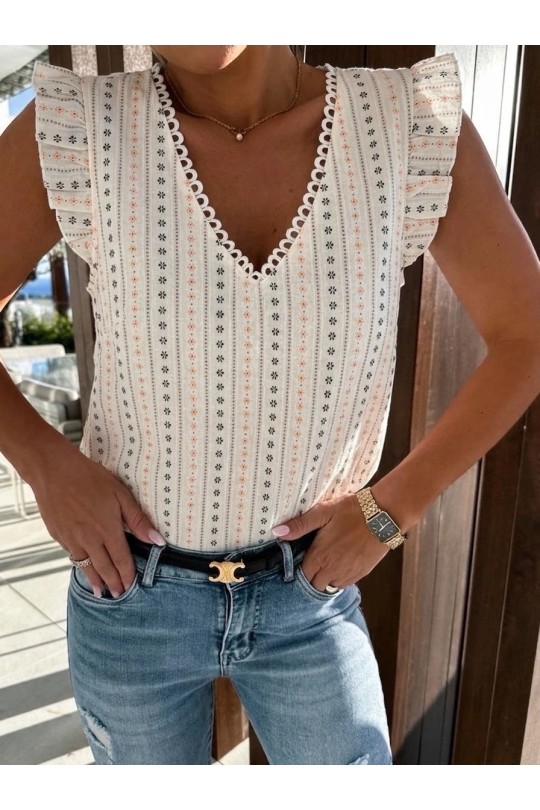 Tops Femme Beige ESTEE BROWN CL6011 Efashion Paris