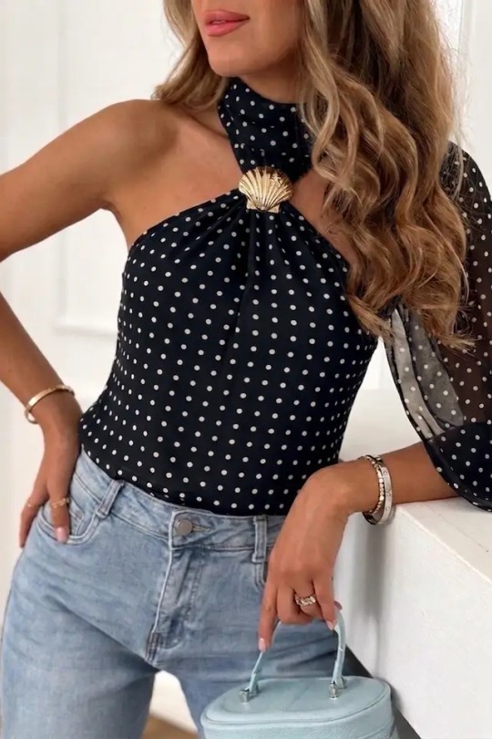 Tops Femme Noir ESTEE BROWN 2713 Efashion Paris