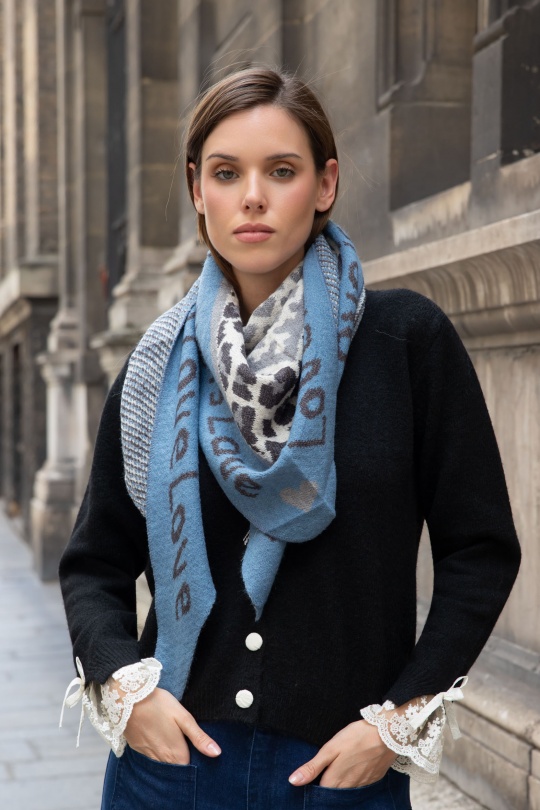 Écharpes Accessoires Bleu clair BEST ANGEL BA0746 Efashion Paris