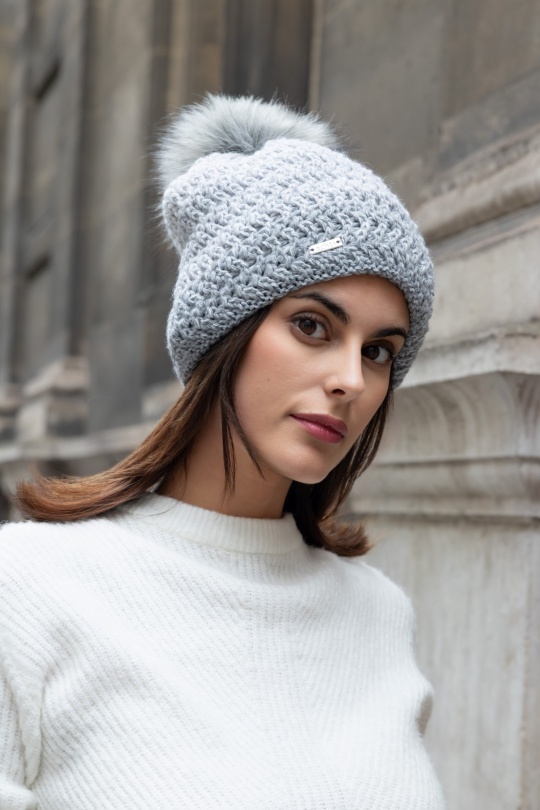 Beanies Accessories Grey BEST ANGEL AZ2753 Efashion Paris