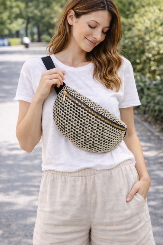 Sacs bananes Maroquinerie Noir BEST ANGEL A434 Efashion Paris